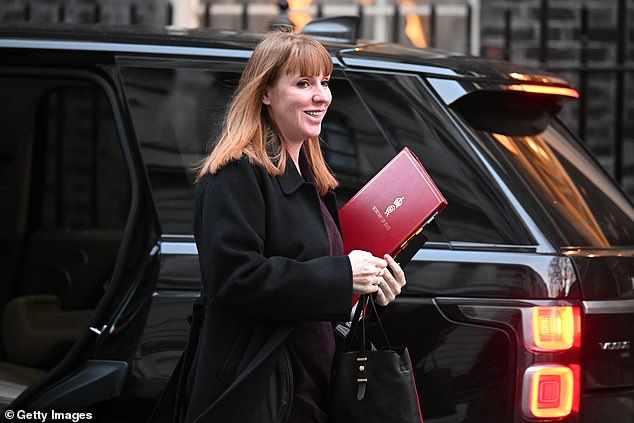 There are claims that Andy Burnham has proposed a Blair-Brown style pact to Angela Rayner (pictured), making her his deputy if he takes over from Sir Keir