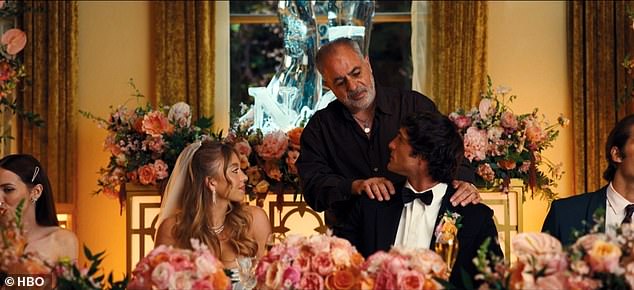 During the reception, Nate is surprised by loan shark Nassim, who told him it was 'foolish to throw elaborate party when you owe so many people money' and threatened he'd become his 'worst f***ing nightmare' if he didn't pay back 'every last dollar' of the $550,000 owed