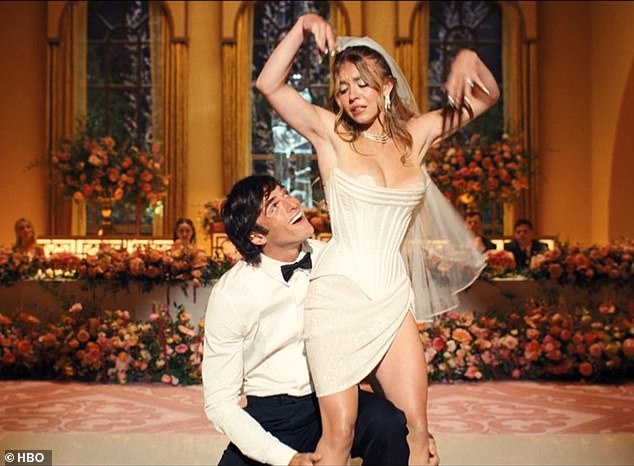 The couple's first dance as man and wife didn't go any smoother, with Cassie in tears, whispering 'how much money do you owe' and him quietly warning they'd just have to 'downsize' - a word that horrifies her to the core