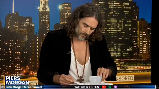 The broadcaster, 61, had the Brand on his Uncensored YouTube channel where they spoke about his ongoing court case