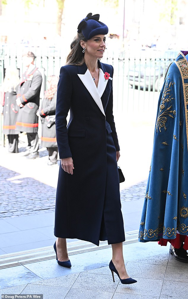 Kate frequently pays tribute to members of the Royal Family - most notably Queen Elizabeth II and Princess Diana - through her choice of accessories