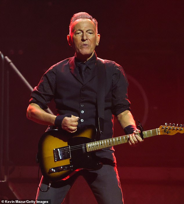 The New Jersey native frequently appeared in Minneapolis to protest Trump and his White House staffers following the deaths of Renee Good and Alex Pretti (Springsteen pictured at a show in Minneapolis on March 31)