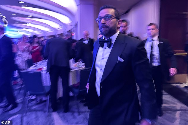 Kimmel mocked FBI Director Kash Patel as looking 'lost' at the dinner