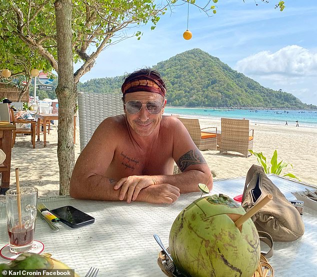 After leaving Dubai, Cronin relocated to Indonesia, and is seen here on Selong Belanak Beach on the island of Lombok