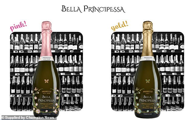 Pictured: The Bella Principessa sparkling wine at the centre of the dispute