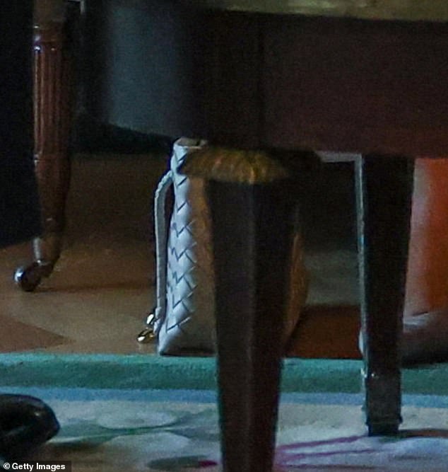 Queen Camilla's new £3,378 Bottega Veneta bag on the floor