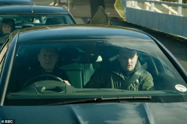 The actor also appeared in an episode of Happy Valley as a detective constable (pictured right)