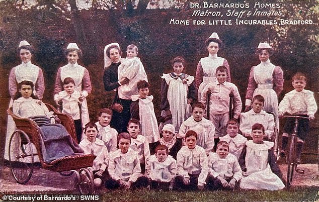 Children and staff who worked at the Dr Barnardo's Home for Little Incurables. The orphans found in the grave all died between 1898 and 1911