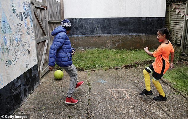 Children playing in their own garden is not, in itself, unlawful but persistent, unreasonable noise can amount to a statutory nuisance (Picture posed by models)