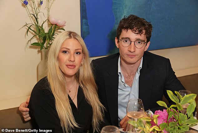 Ellie already shares four-year-old son Arthur with ex-husband Caspar Jopling, who she split from in 2024 (pictured together in 2021)