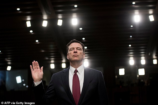 Comey led the FBI's investigation into alleged Russian collusion with the Trump campaign during the 2016 election, before the President fired him the following year