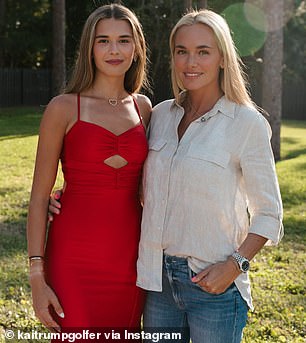 Kai posed for pictures with her proud parents Vanessa and Donald Trump Jr.