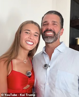 Dad Donald Jr. also appeared and laid out his ground rules for the night ahead