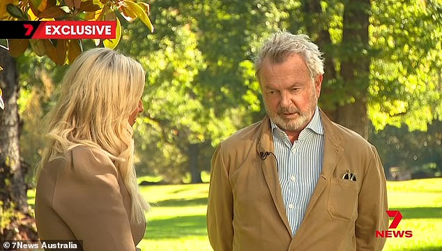 The 78-year-old acting legend was open about his five year battle with stage-three blood cancer in a new interview with Australia network 7 News