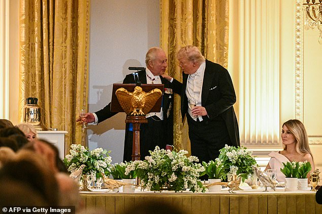 The leaders met privately in the Oval Office for a meeting Trump later described as 'really good,' adding that Charles is a 'fantastic person'