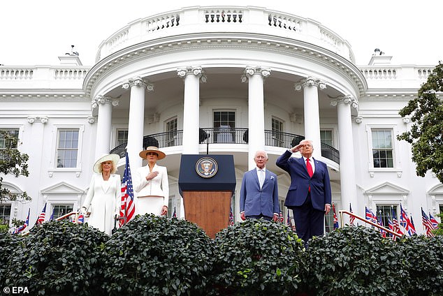In a speech Trump branded the US and the UK 'the two most exceptional nations the world has ever known'