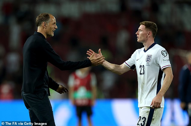 Elliot Anderson (right) is a surprise omission despite being a starter under Thomas Tuchel