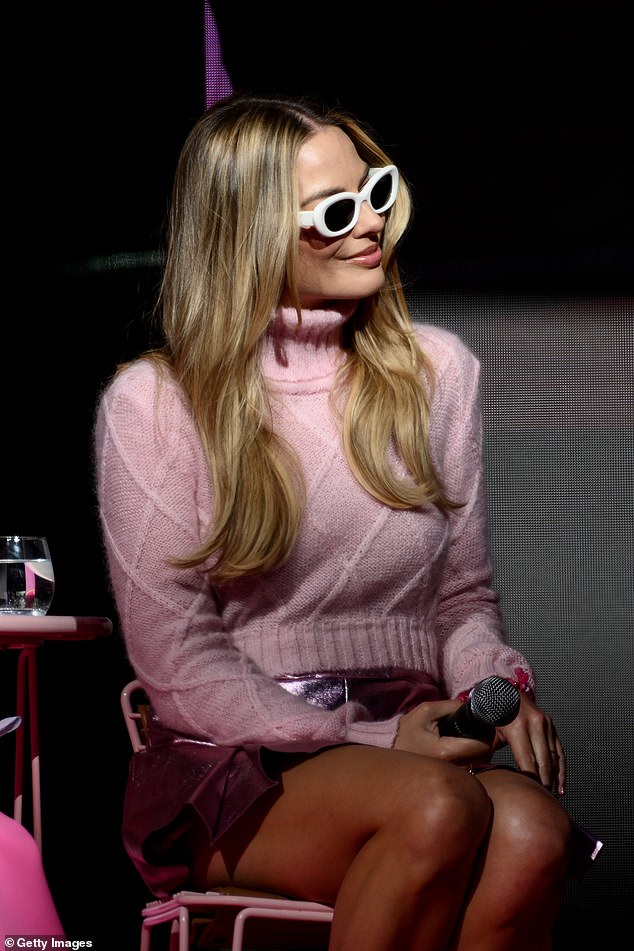 For Lisa, sticking with traditional shapes and styles is a sure way to look classy and chic this summer. Pictured: Margot Robbie opts for striking oval cat eye glasses while promoting Barbie