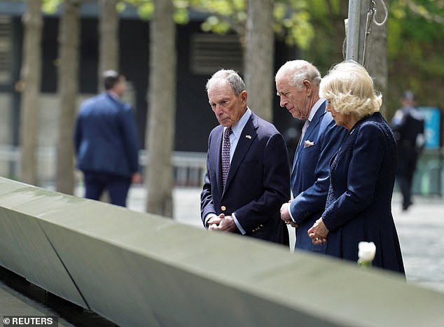 Their majesties will also observe a moment of silent reflection to remember the victims of the 2001 terror attacks