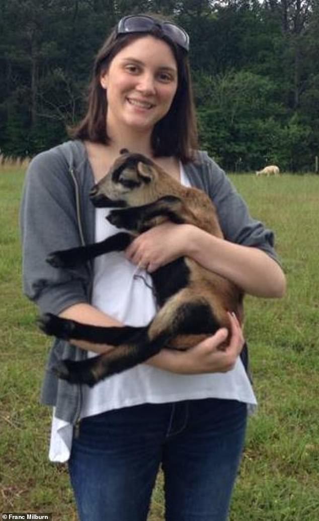 Amy Eskridge (Pictured) allegedly died of a self-inflicted gunshot wound to the head on June 11, 2022 in Huntsville. A former British intelligence officer has claimed she was murdered