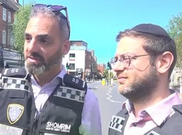 Ben Grossnass, a coordinator from Shomrim, whose volunteers were first on the scene