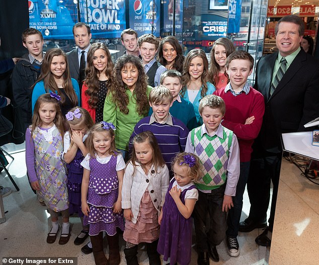 Duggar's past molestation of five young girls in the early 2000s led to the swift cancellation of the family's TLC series in 2015. The Duggars seen in March of 2014