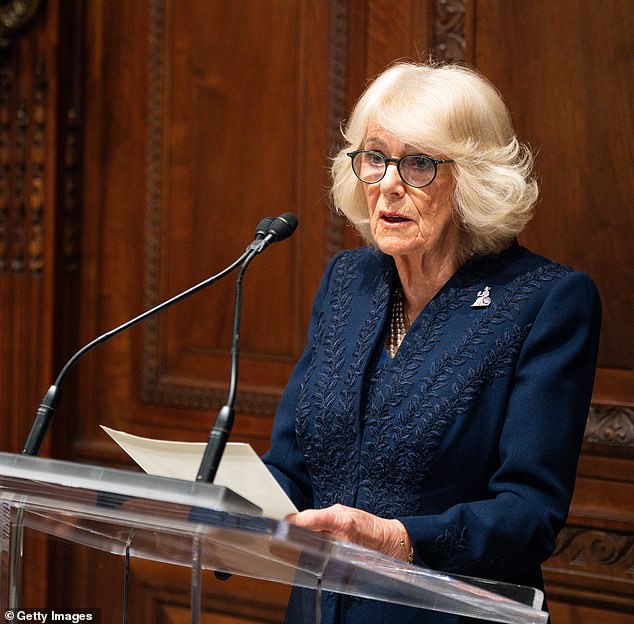 Camilla speaks at the literacy event in New York