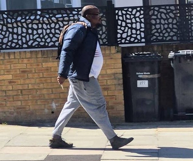 The suspect allegedly stalked down Golders Green Road before stabbing two Jewish men