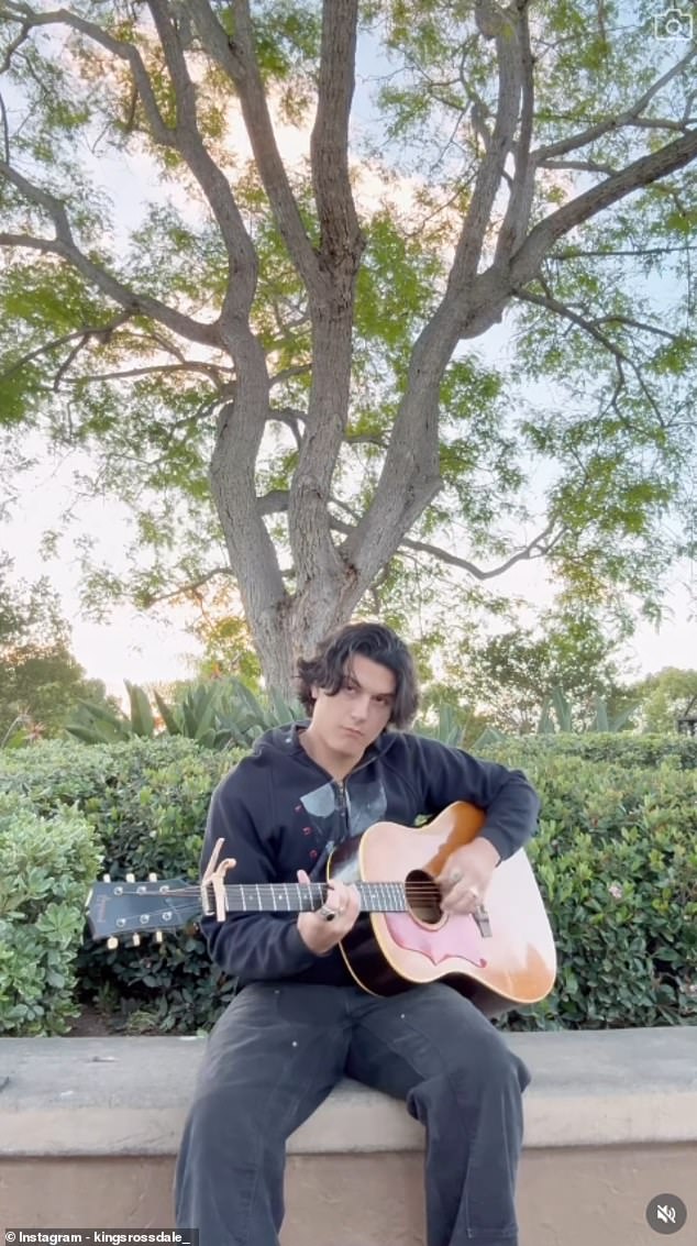 The eldest son of Stefani, 56, recently posted a video of himself playing acoustic guitar on Instagram as the comment section was filled with followers who were bewildered by his appearance a decade after the divorce of his parents