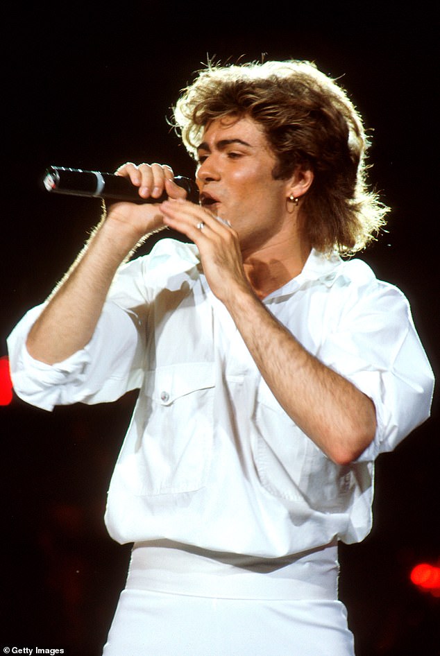 It is thought the production would include several of George's hits as it charts his rise to fame with Wham! and his successful solo career (pictured in 1985)