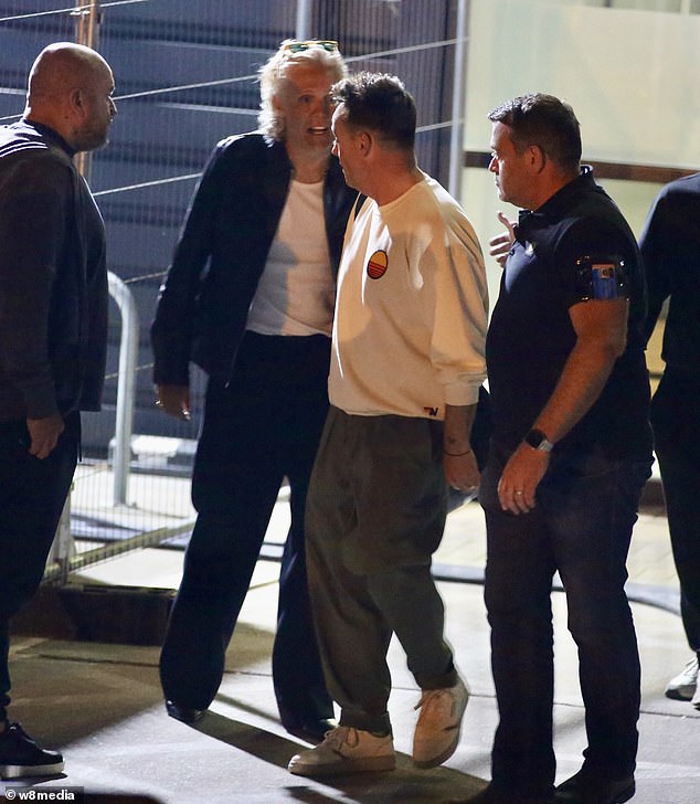 Ant also addressed what appeared to be a tense exchange with Jimmy in the carpark as he left the studios (pictured on Friday)