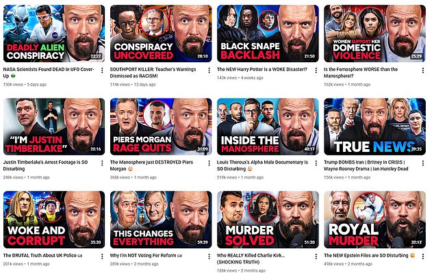 Having made his name as a Newcastle fan content creator, Davis has shifted to political videos in recent years