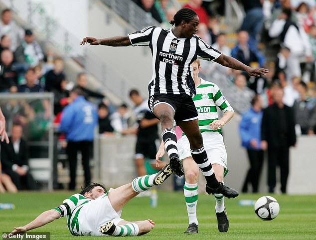 He first shot to internet fame with a rant about former Newcastle striker Nile Ranger (right), who had just criticised the club's fans