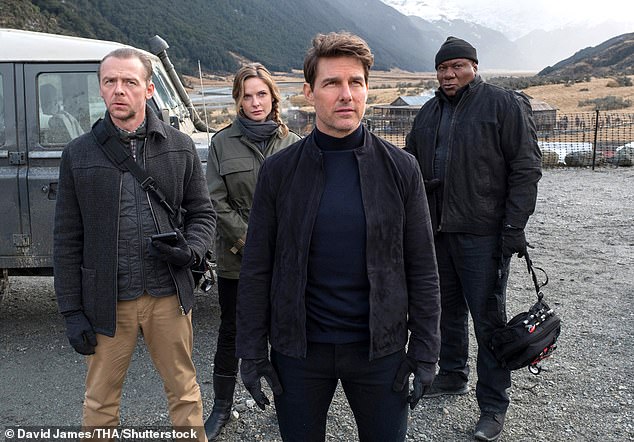 Pegg, Rebecca Ferguson, Cruise and Rhames in Mission: Impossible - Fallout