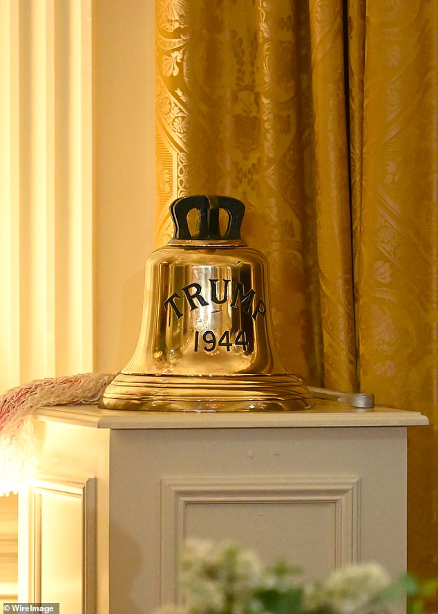 The King gifted the ship¿s bell from HMS Trump, a Barrow-built T-class submarine which served with distinction in the Pacific in the Second World War, to the President