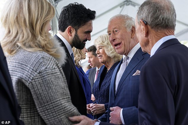 Mamdani shook hands with King Charles III just hours after demanding he return the Koh-i-Noor Diamond to India