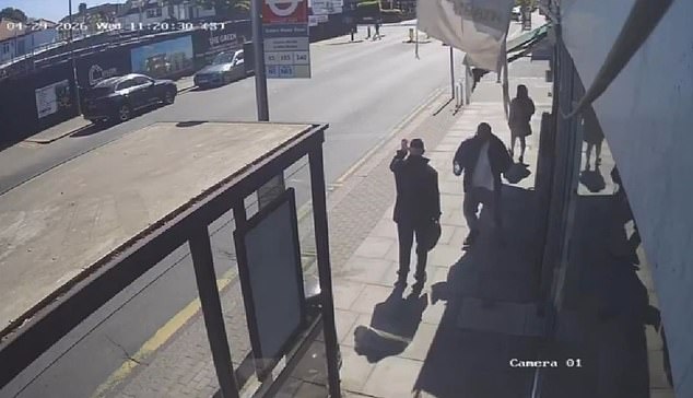 CCTV image reportedly shows the moment Moshe Shine was stabbed while waiting for a bus