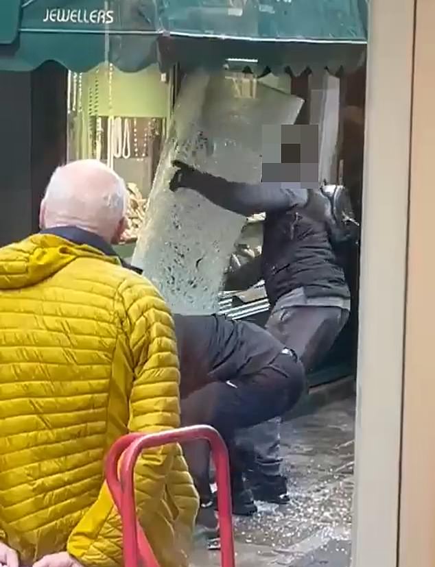 Residents were left shocked in January when a jewellers on the narrow thoroughfare was the target of a robbery in broad daylight - three men have since been charged