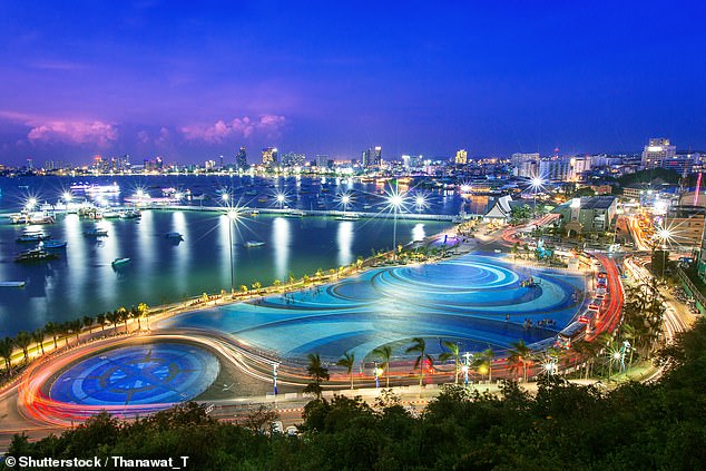 Prostitution is officially illegal in Thailand, but a blind eye is largely turned to it by the authorities in Pattaya (pictured)