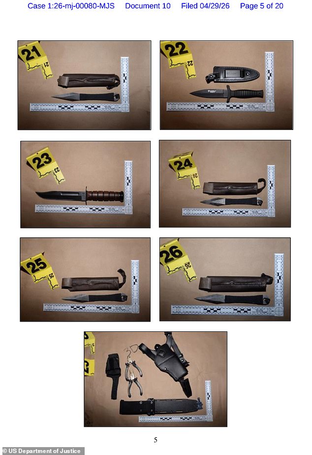 Allen was armed with seven knifes during the time of the attack, prosecutors say