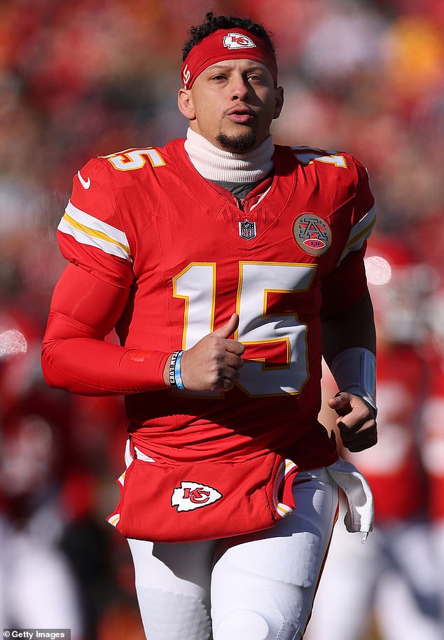 Another name on the list was Kansas City Chiefs quarterback Patrick Mahomes. 'Patrick Mahomes has a voice that doesn't go with his body,' the comedian said in response