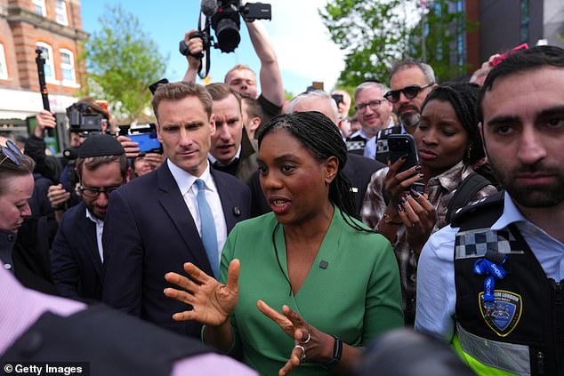 Conservative Party leader Kemi Badenoch arrived before the PM at the scene within hours of the horror and spoke with members of the local community in Golders Green