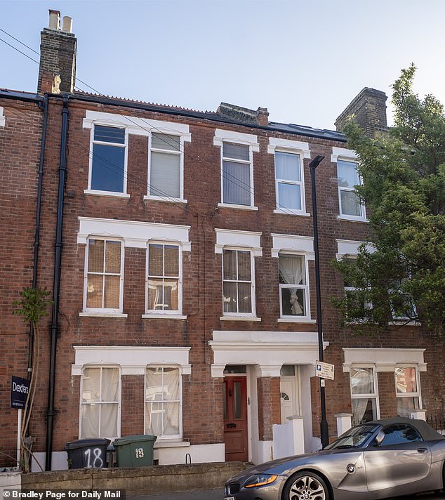 Pictured: Mr Halbritter's three-storey terraced townhouses in south east London