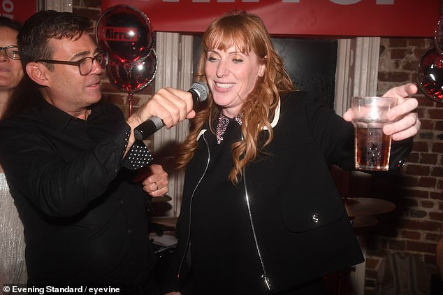 Angela Rayner and Andy Burnham at the Labour Party Conference in Brighton in 2021