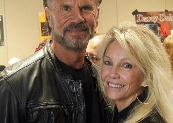 Eighties icons Heather Locklear and Lorenzo Lamas attended their first public event together on Sunday since confirming they are dating