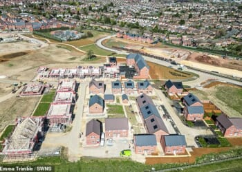 New homes seen being built close to the Grade 1-listed farm; furious residents living near Mary Arden's Farm say Shakespeare would be turning in his grave at the sprawling development