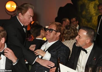 Andrew Lloyd Webber with Sir Elton John in 2016. As the 'godfather of rehab', Elton has helped Sir Andrew and other celebs get sober