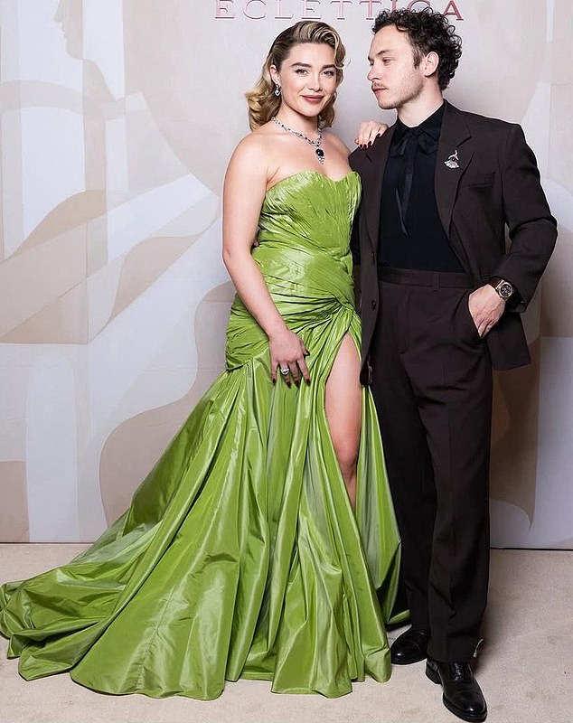 Florence Pugh pictured with her boyfriend Finn Cole in Milan