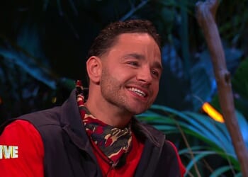 Adam Thomas awkwardly glossed over his aggressive row with Jimmy Bullard as he addressed their 'drama' during the I'm A Celebrity South Africa live final on Friday night
