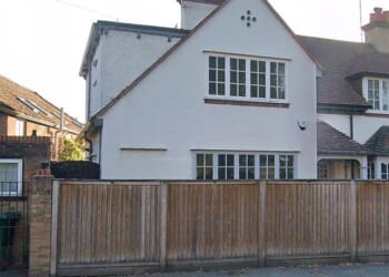 Anger erupted after it was revealed officials had placed the man nearby in a House of Multiple Occupation (pictured) without risk assessments having taken place